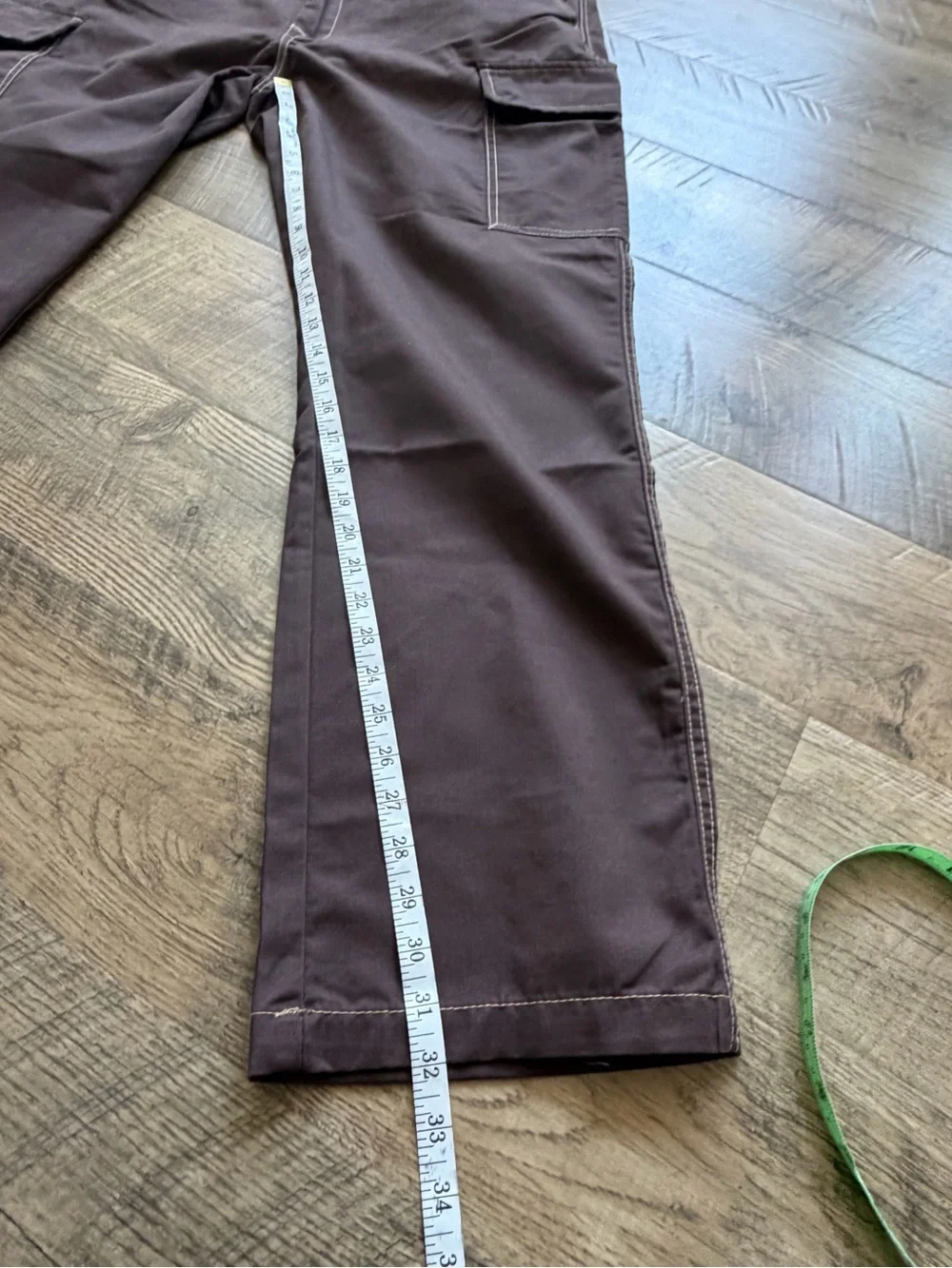 True Religion Baggy Embroidered Horseshoe Cargo Pants Bracken Brown 36 NWT Y2K